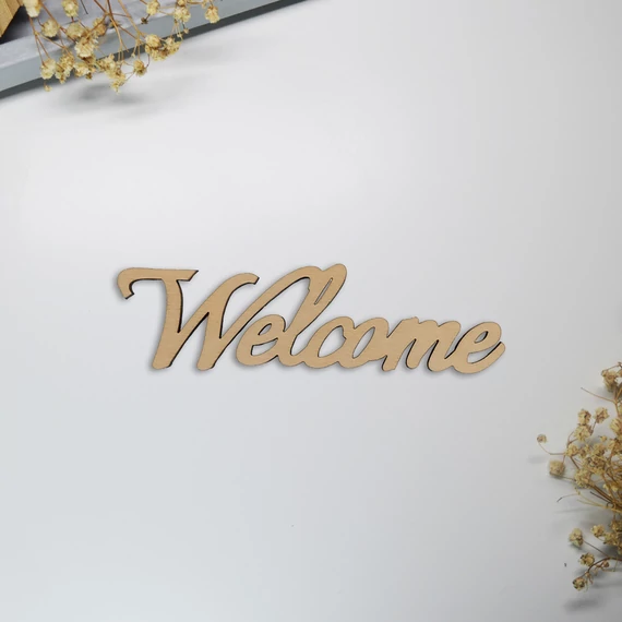 Welcome felirat (10x2,6 cm)